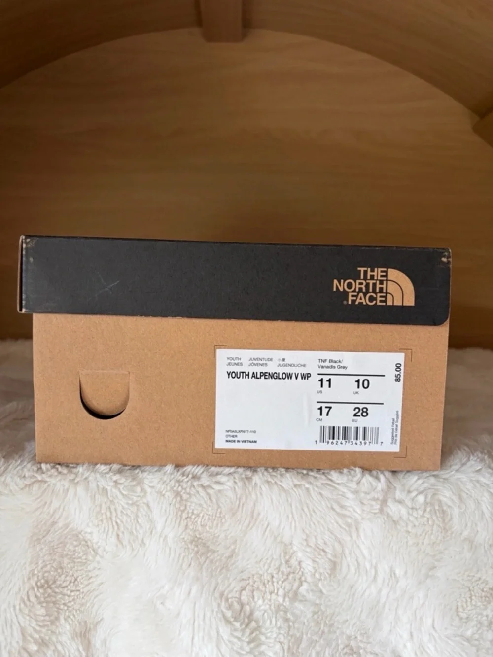✨$65✨NIB•The North Face Kids’ Teen Alpenglow V Waterproof Boot | Black | Size 11